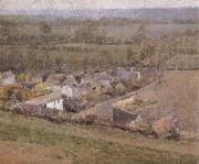 Theodore Robinson Bird-s-Eye  View Giverny France oil painting picture wholesale